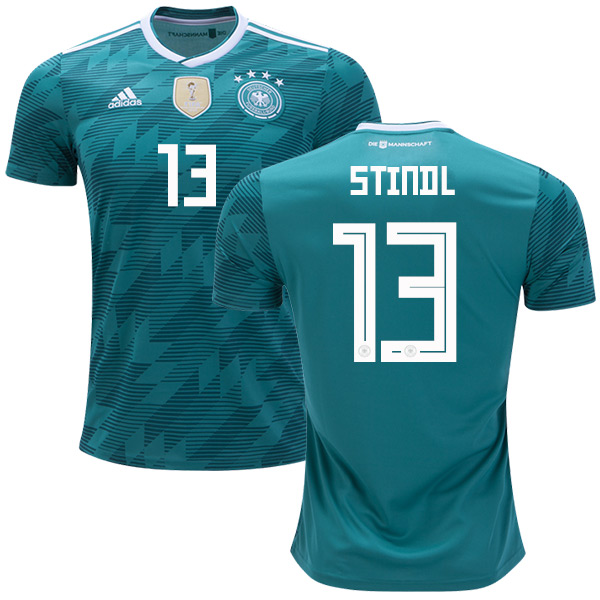Germany #13 Stindl Away Soccer Country Jersey